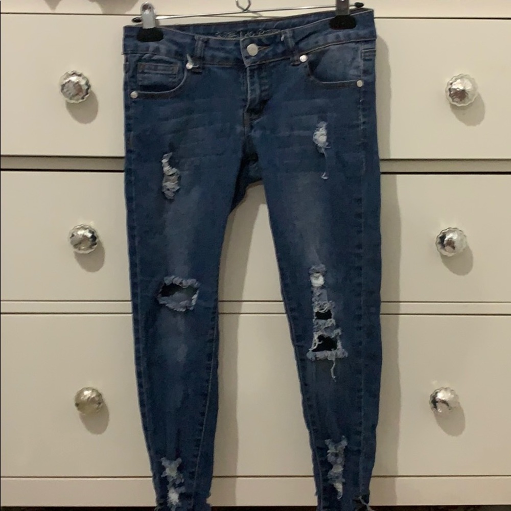 Blue Ripped Jeans